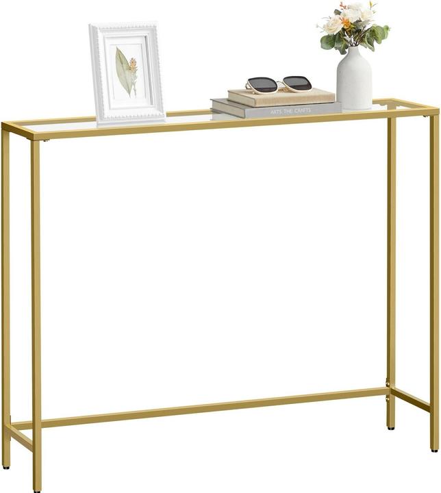 Actual product image Vasagle Konsolentisch 100.5 x 80 cm, Gold, Tiefe: 20