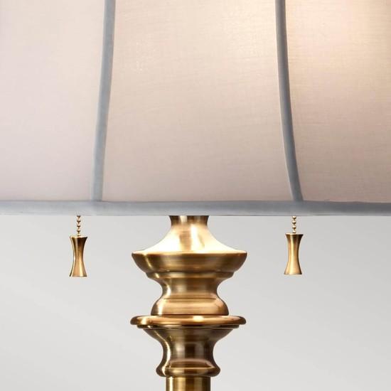 Immagine prodotto Elstead Lighting Lampada da terra E27 a 2 pieghe Bali in ottone (E27)