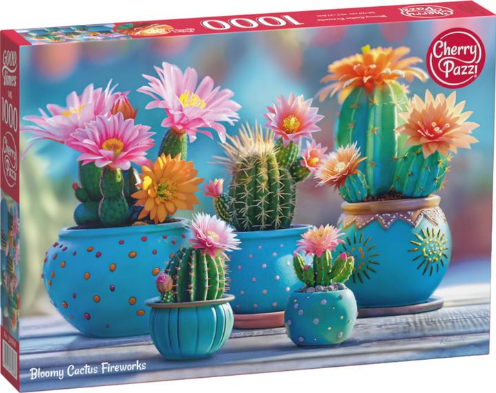 Productafbeelding Cherry Pazzi Puzzel 1000 stukjes - Bloomy Cactus Vuurwerk (1000 onderdelen)