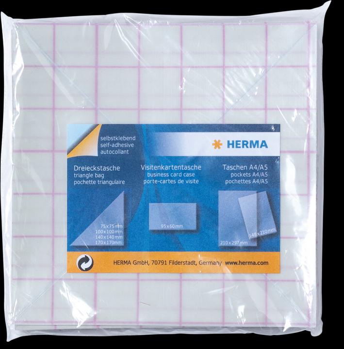 Actual product image HERMA Triangular pockets
