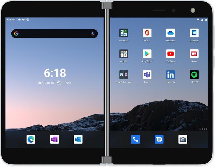 Microsoft Surface Duo (128 GB, Ghiacciaio, 8.10", Doppia SIM, 11 Mpx, 4G)