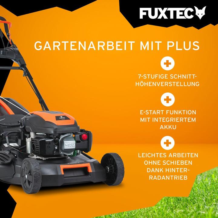 Actual product image Fuxtec FX-RM5170eS petrol lawn mower with e-Start function (Petrol)
