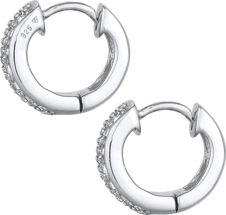 Produktbild Elli Ohrringe Creolen Kristalle Funkelnd 925 Silber (925er Sterling Silber, Glaskristall)