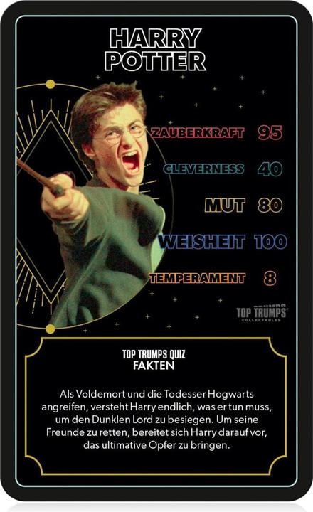 Actual product image Winning Moves Top Trumps Collectables Harry Potter Heroes of Hogwarts (German)