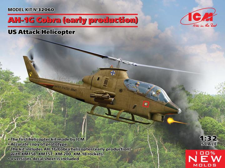 Produktbild ICM AH-1G Cobra (early production), US Attack Helicopter (100% new molds)