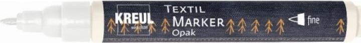 Produktbild Kreul Textilmarker OPAK, Rundspitze fine, weiá (Weiss, 2 mm, 1 x)
