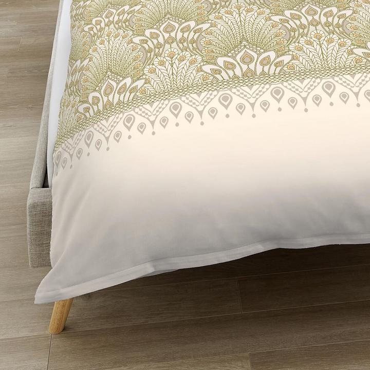 Actual product image Kaeppel Beaver bed linen Venice olive (Duvet cover, 135x200 cm, 80x80 cm)
