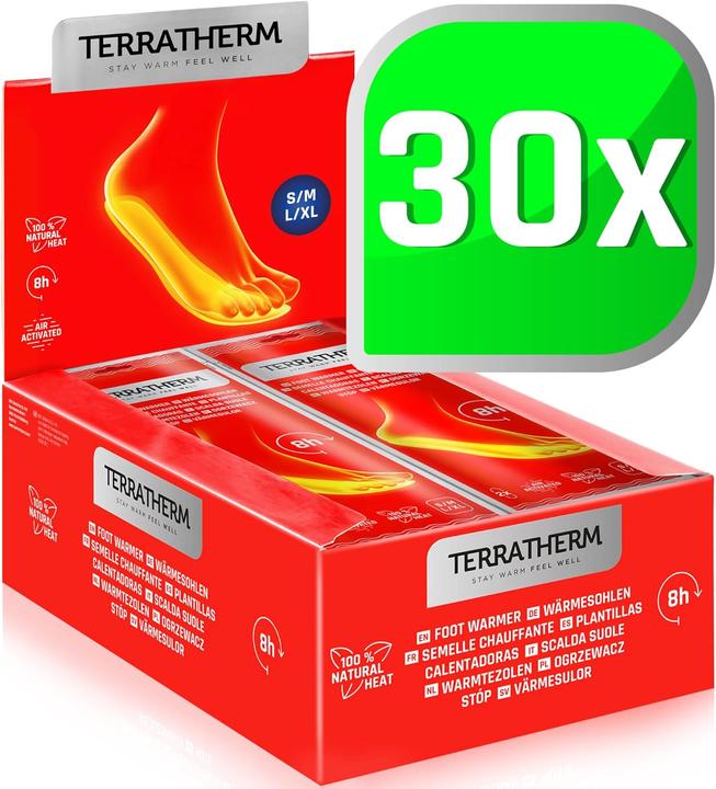 TerraTherm 30 paia di solette taglia M (39-41)