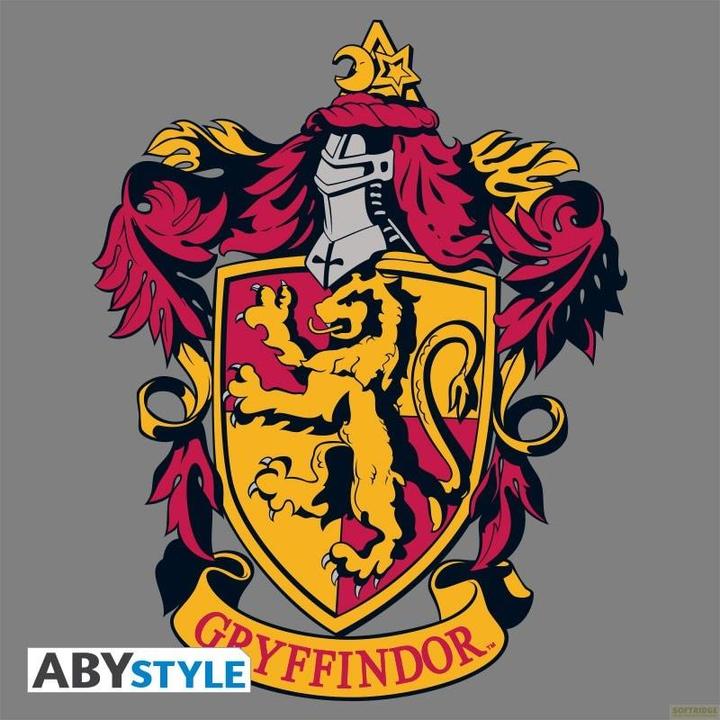Actual product image ABYstyle HARRY POTTER - Tshirt Gryffindor man SS grey red- premium (XS)