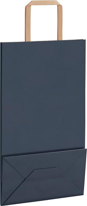 Produktbild VidaXL Kraftpapiertüten 250 Stk. mit Henkel Blau 21x11x36 cm Papiertüte (Geschenktüte, 250 x)