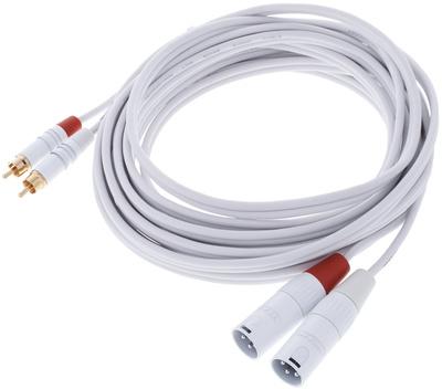 Actual product image Cordial CFU 6 MC SNOW - Unsym. connection cable / twin cable (6 m, Cinch)