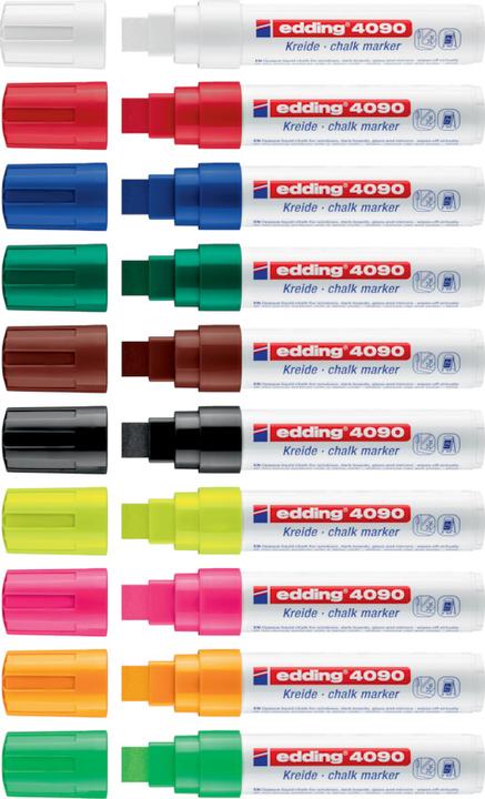 Produktbild Edding 4090 Kreidemarker (Grün, 4 mm, 5 x)