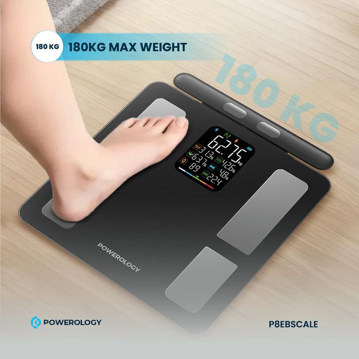 Produktbild Powerology 8-Electrode Smart Body Analyzer Scale Composition with Digital Screen Display