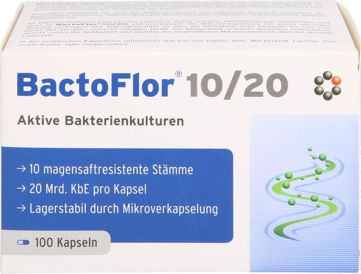 Actual product image Bactoflor 10/20 capsule (100 Piece, Capsules, 119 g)