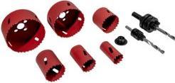Actual product image Mannesmann Bimetal keyhole saw set (22 mm, 28 mm, 35 mm, 44 mm, 68 mm, 73 mm)