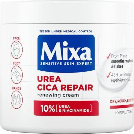 Mixa Urea Cica Crème Réparatrice+ Rénovatrice (Crème pour le corps, 400 ml)