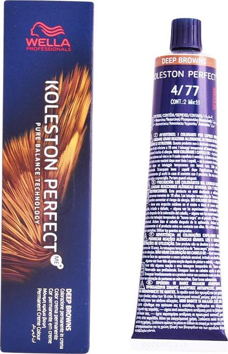 Actual product image Wella KOLESTON PERFECT ME+ DEEP BROWNS 4/77 60 ml (4, 77)