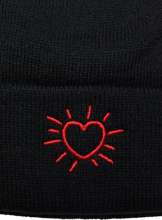 Actual product image Mister Tee MisterTee Glowing Heart Beanie - 179223 (One size)