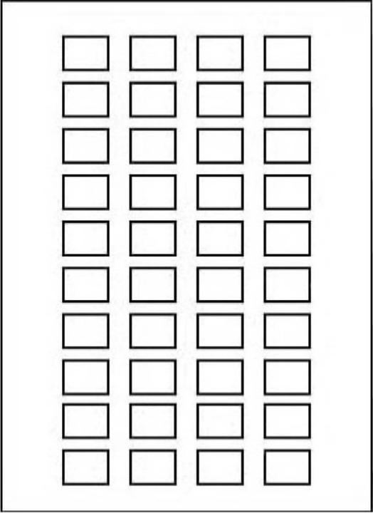 Actual product image Schneider Electric Sheet with 40 labels 18x27mm, f. ZBY5100