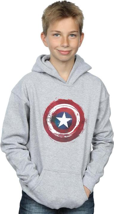 Produktbild Captain America Splatter Shield Kapuzenpullover Jungen (140, 146)