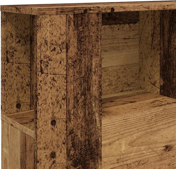 Actual product image VidaXL Headboard with storage space Headboard shelf in reclaimed wood look 140x18.5x102.5cm