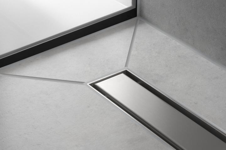 Image du produit hansgrohe RainDrain Match Set de finition Caniveau de douche 1000 avec cadre réglable en hauteur (inox brossé) (1000 mm)