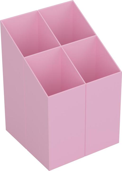 Actual product image Ico Square desk organiser, 4 compartments, pastel pink