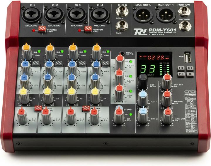 Image du produit Power Dynamics Table de mixage PDM-Y601 (Studio et mixeur live)