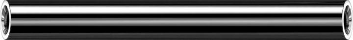Star Piercing Threadless Barbell-Stab schwarz (ohne Messing, Titan G23)