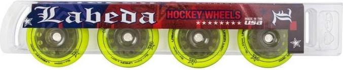 Immagine prodotto Labeda Union X-Soft confezione da 4 ruote da hockey a rotelle (bianche, 80 mm) (80 mm)