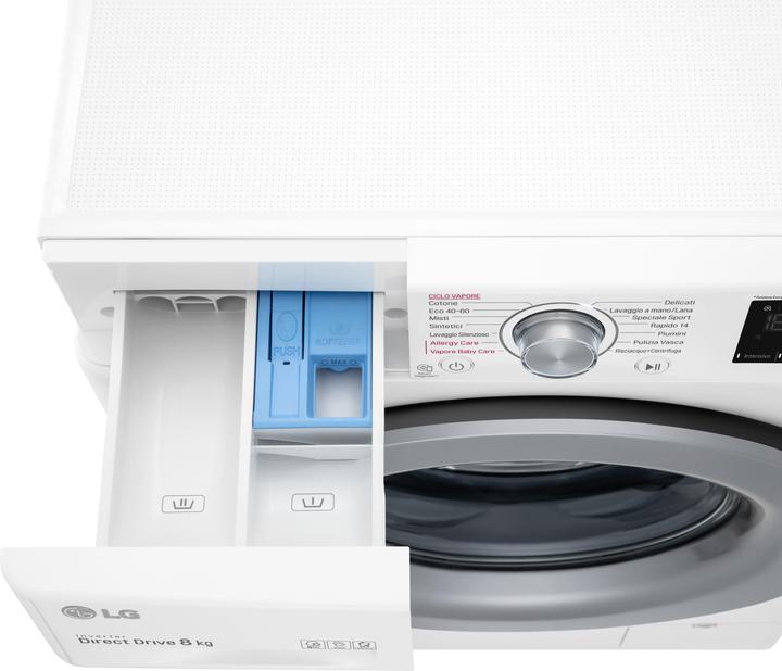 Actual product image LG F2WV3S7S4E Slim AI DDTM SteamTM 7kg Washing Machine Energy Class D (7 kg, Left)