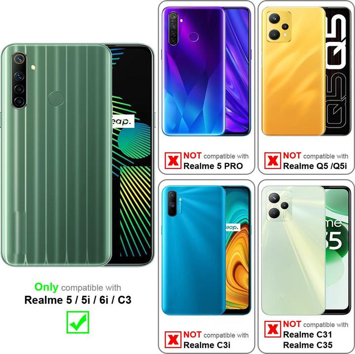 Actual product image Cadorabo Case for Realme 5 / 5i / 6i / C3 with belt clip (Realme 5, Realm 5i, Realm 6i, Realme C3)