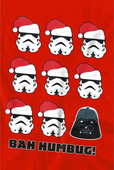 Actual product image Star Wars Childrens/Kids Bah Humbug Stormtrooper Darth Vader T-Shirt (140)