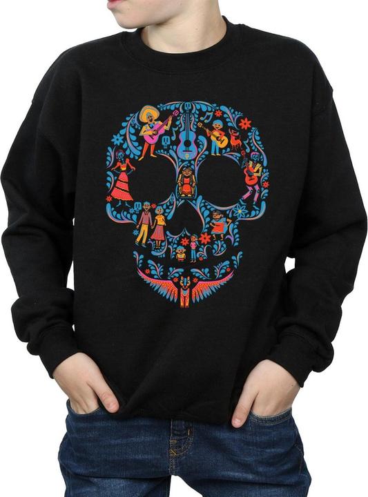 Actual product image Disney Boys Coco Skull Pattern Sweatshirt (140, 146)