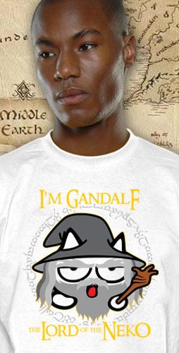 Actual product image Neko Wear Neko T- Neko Gandalf white (XL)