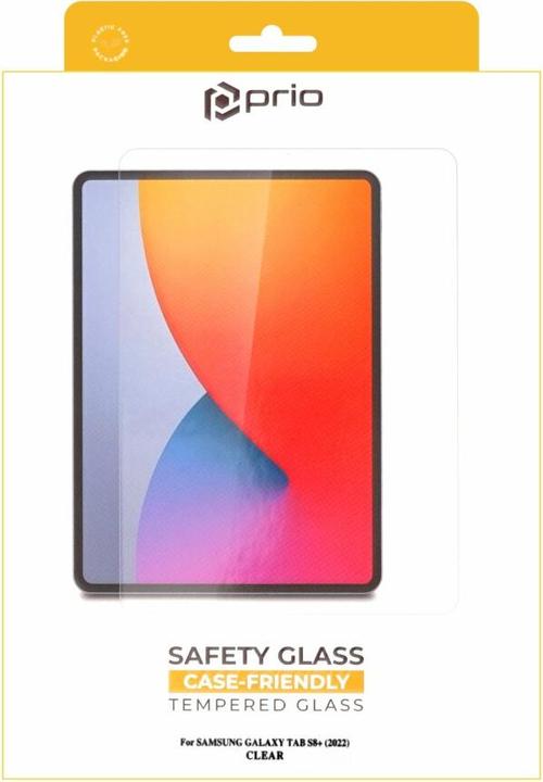 Actual product image prio Protective glass film for Samsung Tab S8+ (2022) clear (1 Piece, Galaxy Tab S8+)