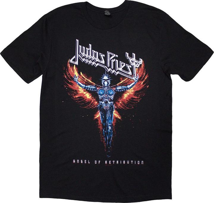 Immagine prodotto Judas Priest Angel Of Retribution Maglietta Elenco delle Tracce Adulto Unisex (XL)