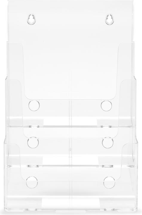 Produktbild Deflecto Prospekthalter, DIN A4 hoch, 3 F„cher, glasklar (A4 hoch)