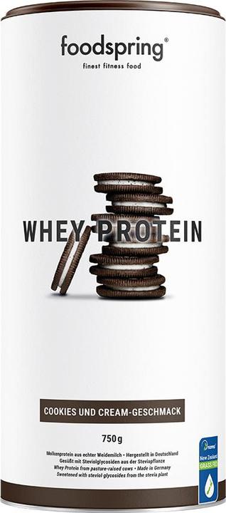 Actual product image Foodspring Whey protein (Cookies & Cream, 1 pcs., 750 g)
