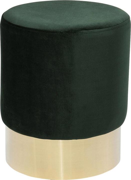 Produktbild Kare Design Hocker Cherry Dunkelgrün Brass Ø35cm