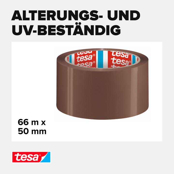 Actual product image tesa tesapack SOLID & STRONG packing tape, quiet unwinding (50 mm)