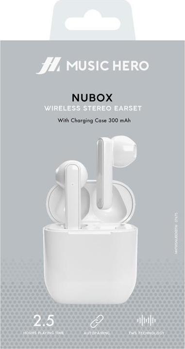 Actual product image SBS Nubox - True Wireless Stereo semi in-ear headphones (2.50 h, Wireless)