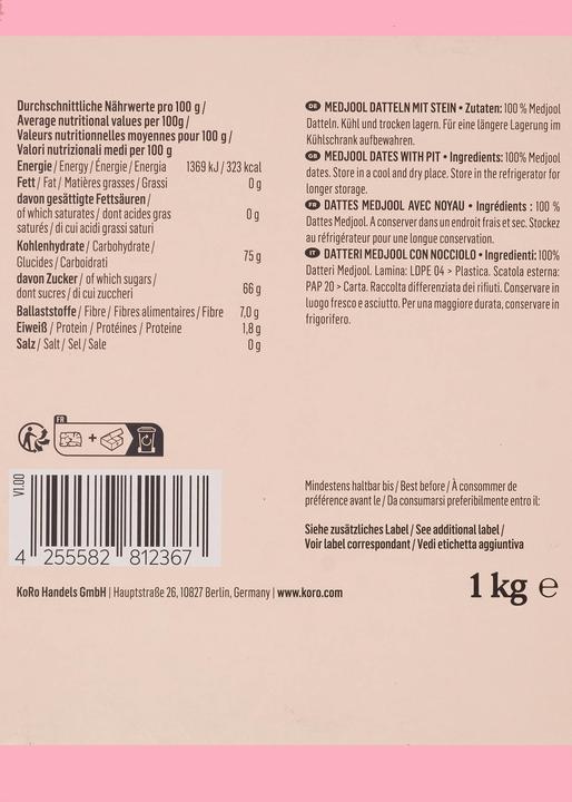 Produktbild KoRo Medjool (1000 g)