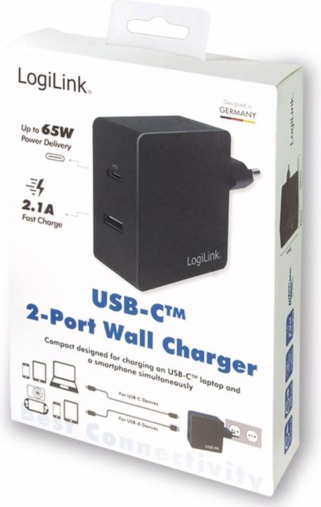 Produktbild LogiLink USB Steckdosenadapter (65 W)