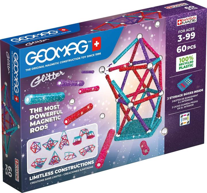 Geomag Panelen GROENE lijn GLITTER