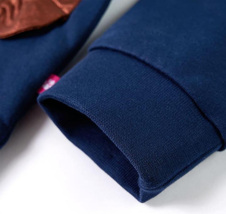 Immagine prodotto VidaXL Felpa da bambino blu navy 92,Materiale: 95 % cotone. 5 (92)