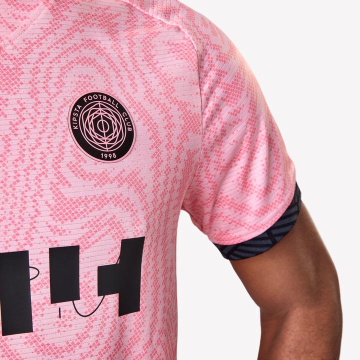 Actual product image Kipsta Damen/Herren Fussball Trikot kurzarm - Viralto II Snake rosa/schwarz (L)