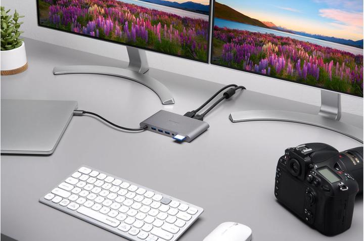 Actual product image Kensington UH1440p Mobile USB-C 8-in-1 Docking Station (USB-C, 3 Ports)