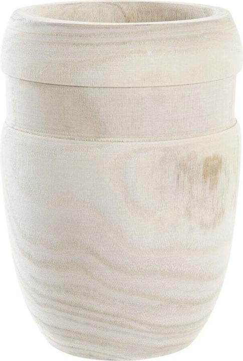 DKD Home Decor Blumentopf Braun natürlich karriert Boho 15 x 15 x 20 cm (15 cm)