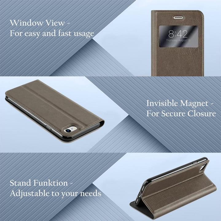 Immagine prodotto Cadorabo Libro con copertina a doppia finestra con vista (Apple iPhone SE (seconda generazione), Apple iPhone 7)